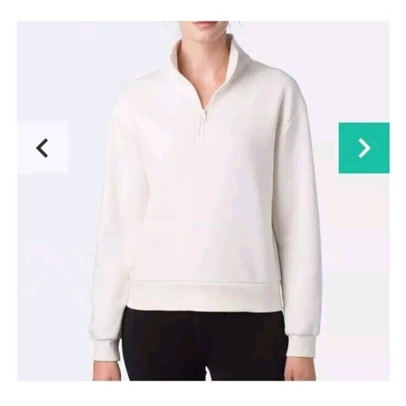 Alternative Sweater Size Medium Black Fleece Mock Neck Super Soft New - Picture 3 of 13